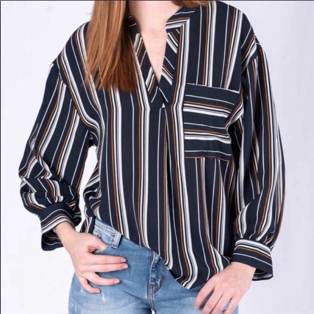 NWT Lush stripped hi-lo top